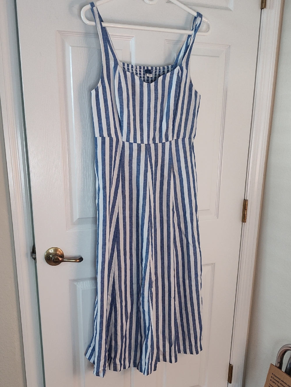 Old Navy Navy and White Striped Dress
